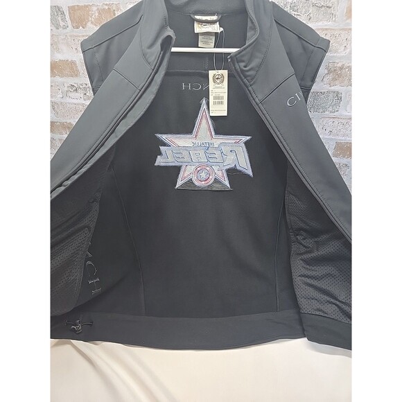 Cinch® Men's Black Solid Bonded Vest MWV1012010 SZ L  METALLIC REBEL LOGO - Picture 6 of 13